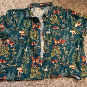 Eddie Bauer whimsical button down shirt size XL